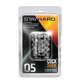 Прозрачная насадка с капельками STAY HARD COCK SLEEVE 05 CLEAR