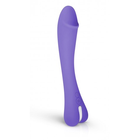 Фиолетовый вибратор для G-стимуляции Gili G-Spot Vibrator - 22 см.